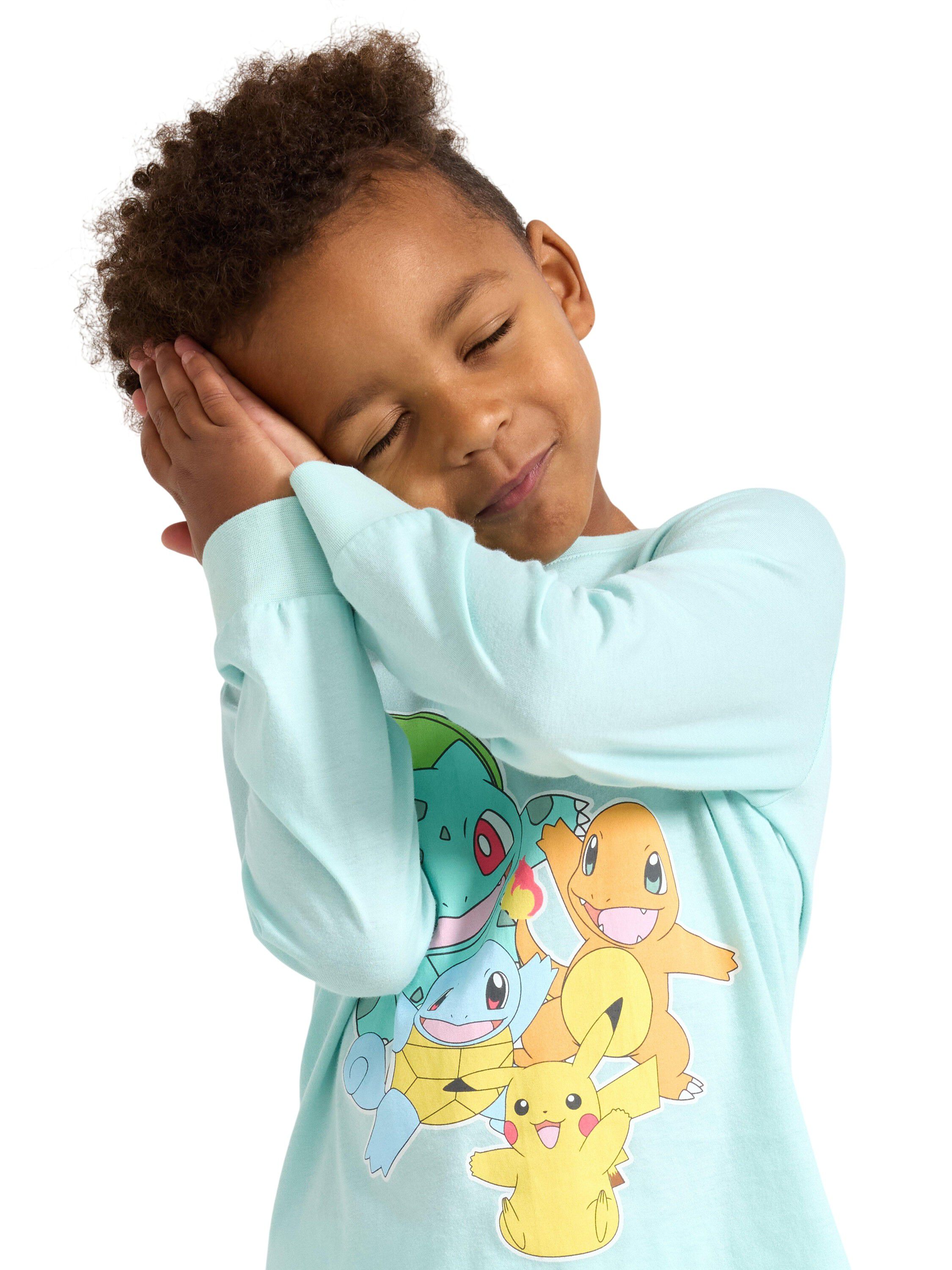 Pyjama set in soft cotton with a lo