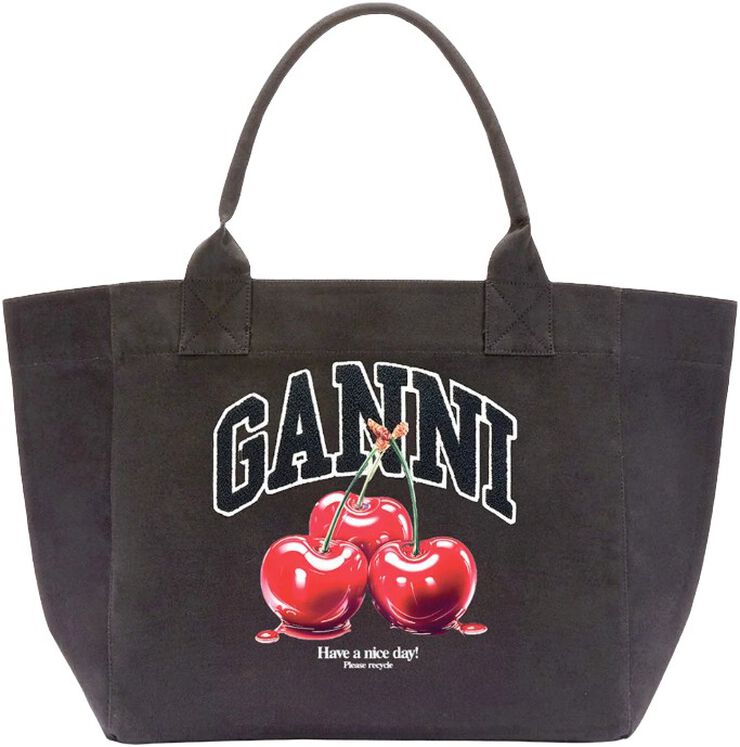 Medium Trapeze Shopper Cherry print
