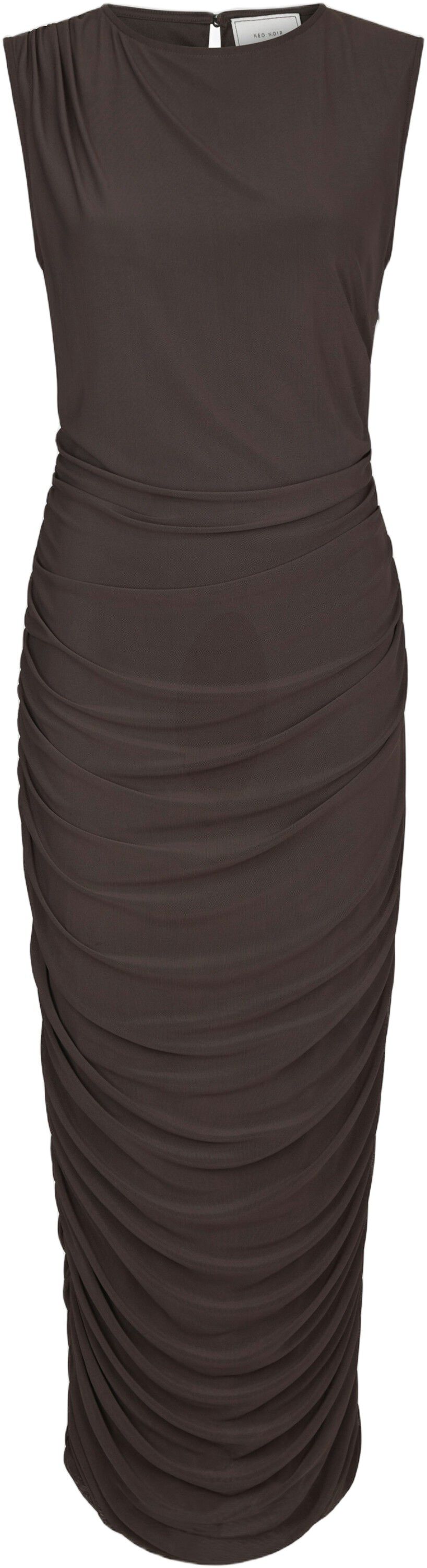 Corilina Solid Mesh Dress