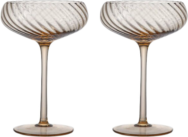 Champagne saucer Opacity 2pcs/set
