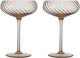 Champagne saucer Opacity 2pcs/set