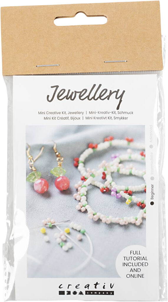 Mini DIY Kit Smykker, Elastikarmb&aring;nd og &oslash;rering