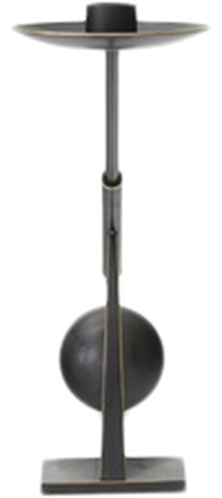 Interconnect Candle Holder, W42,5, Bronzed Brass