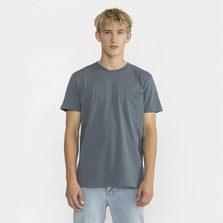 A regular fit round neck t-shirt made in organic cotton and