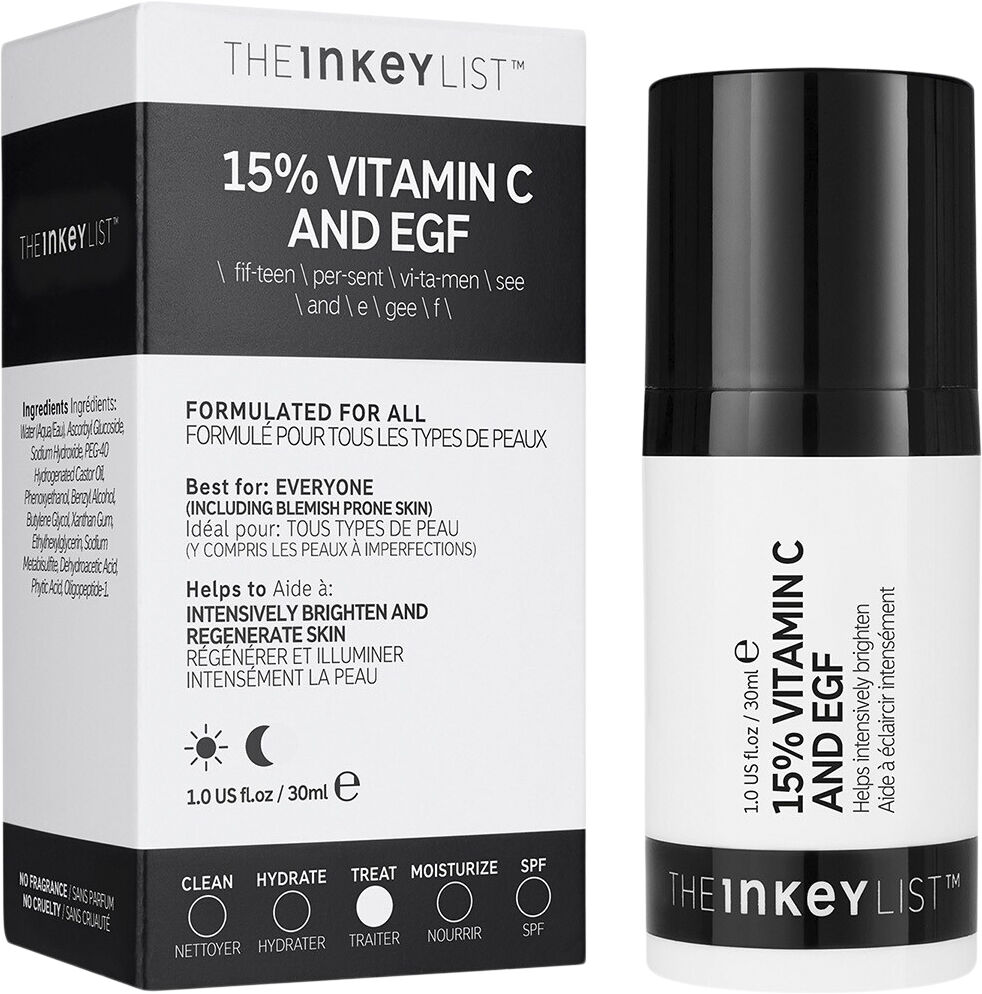 Uppljusande serum med 15% C-vitamin och EGF