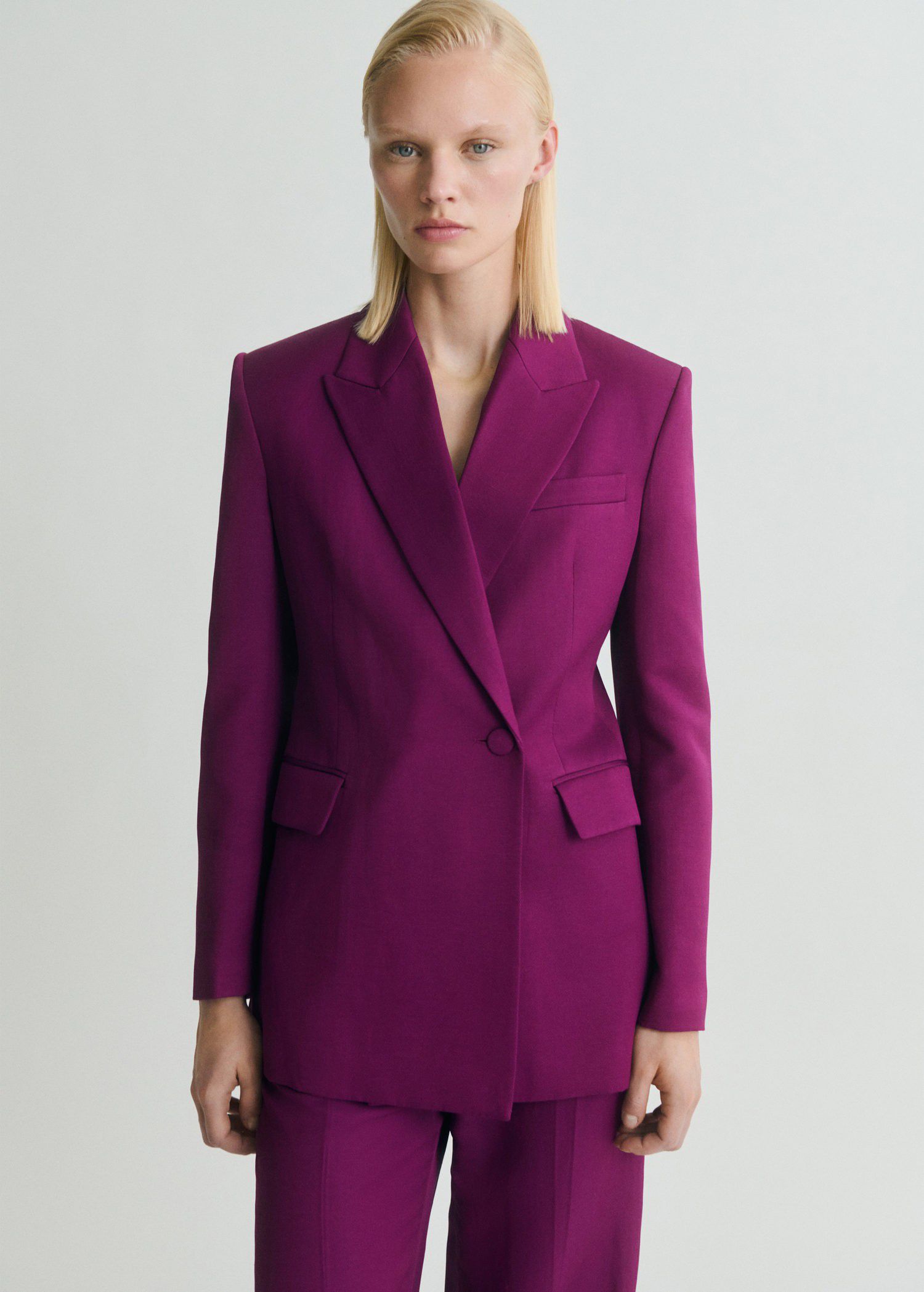 Double-breasted suit jacket