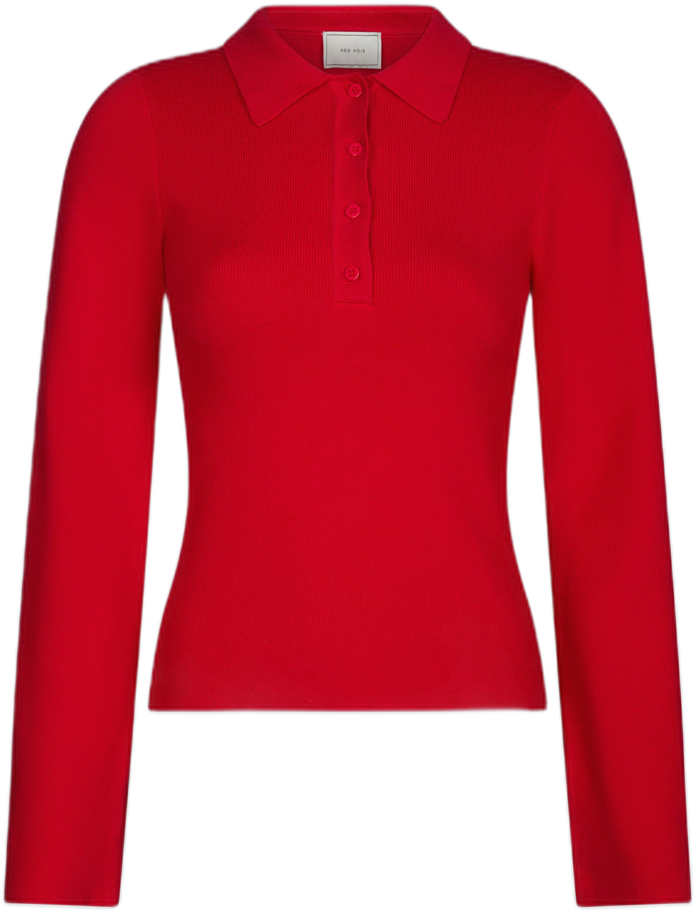 Fannya Ls Solid Knit Polo