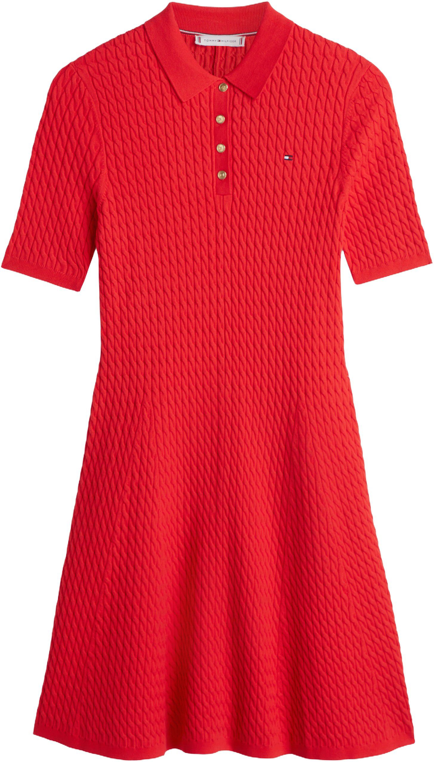 CO CABLE FINE GG S/S POLO DRESS