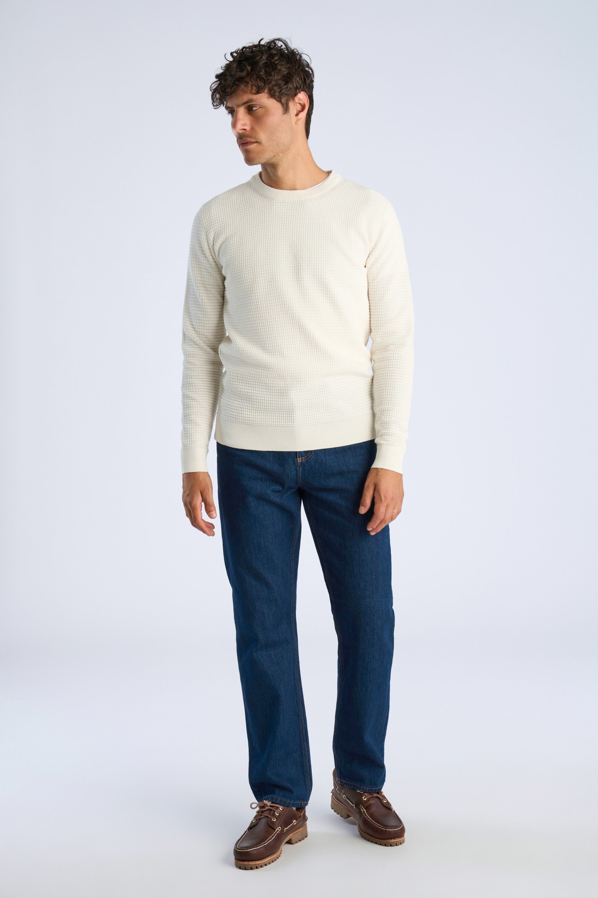 Structure o-neck knit L/S