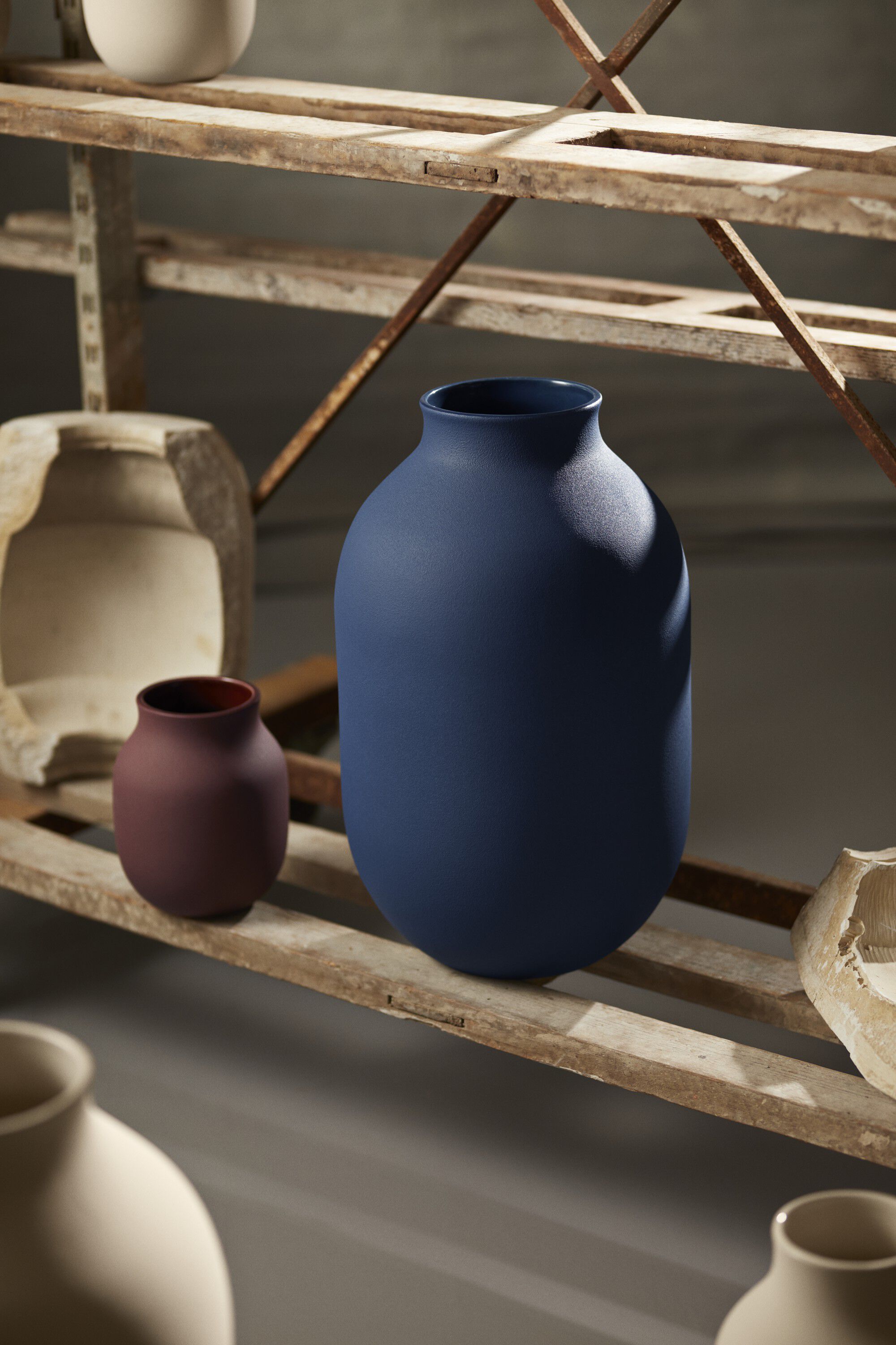 Studio Omaggio #1 Vase H50 cm bl&aring;