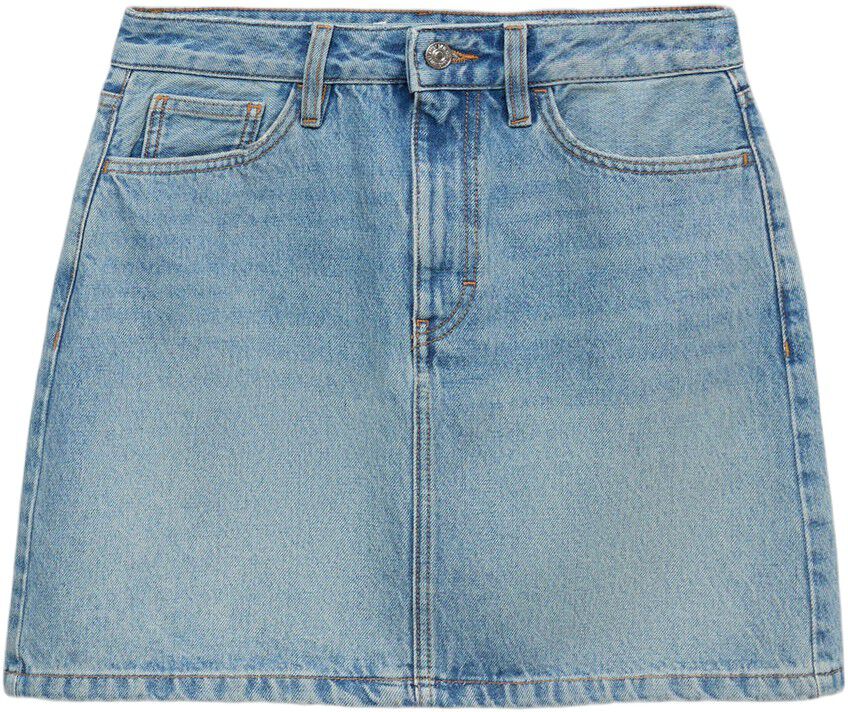 Denim short skirt