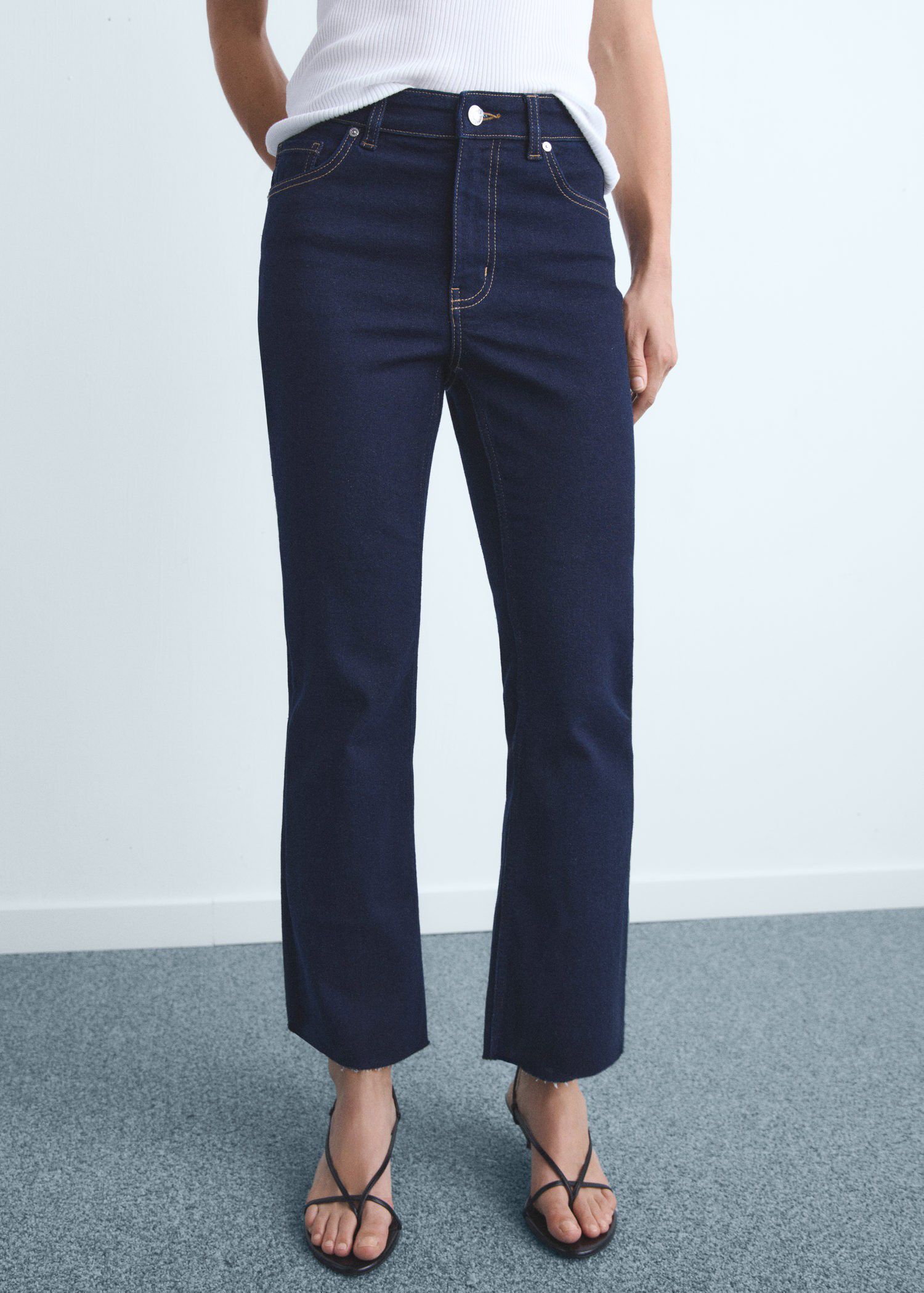Sienna flared cropped jeans
