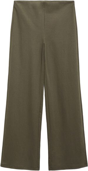 Straight-fit trousers with elastic