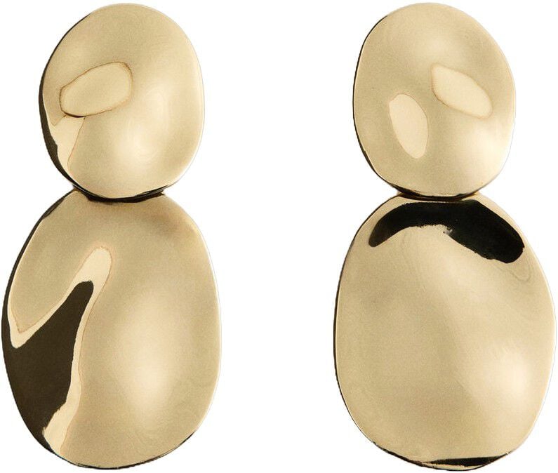 Embossed pendant earrings