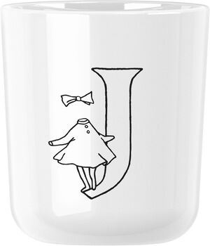 Moomin ABC mugg - J 0.2 l. Moomin white