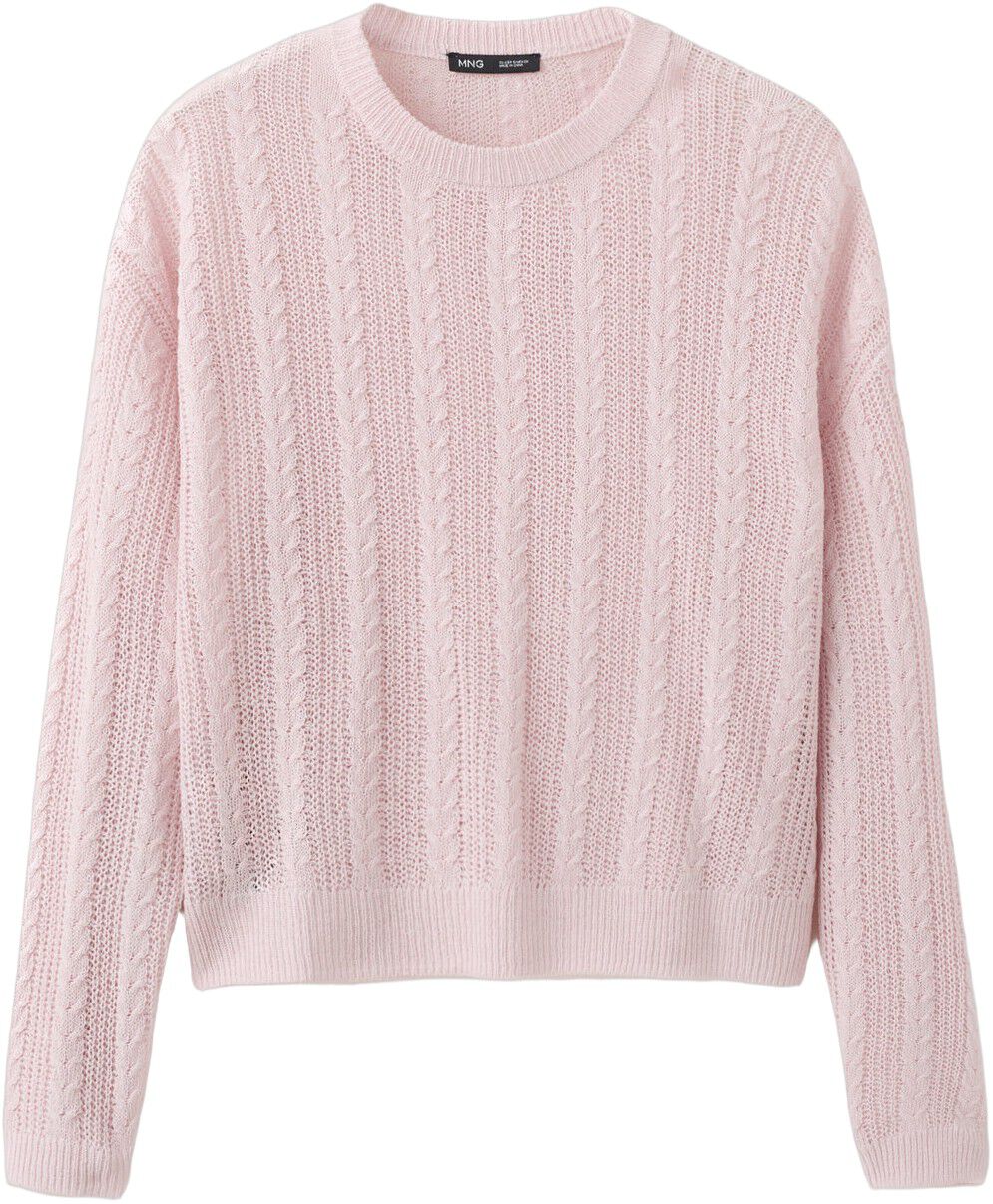 Openwork knit sweater