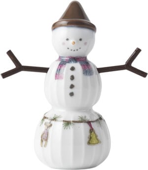 Hammersh&oslash;i Christmas Sn&ouml;pojke H9 vit m. deko