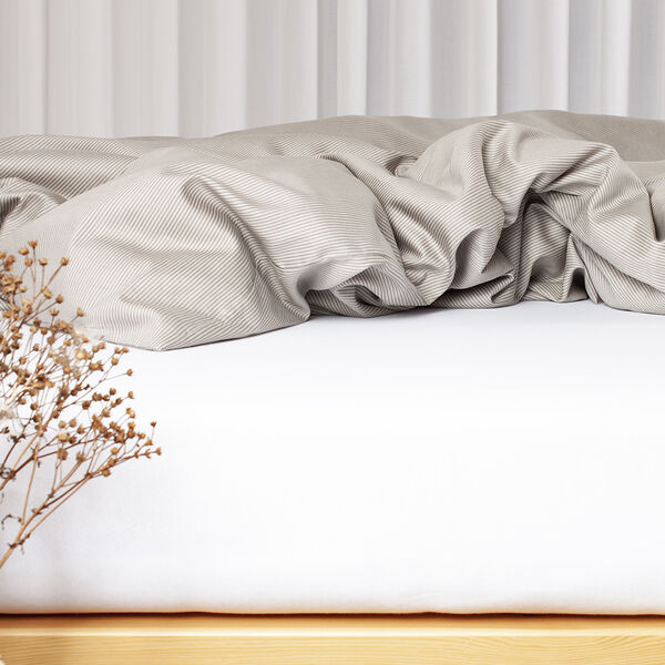 Økologisk boxlagen, jersey - GOTS, hvid