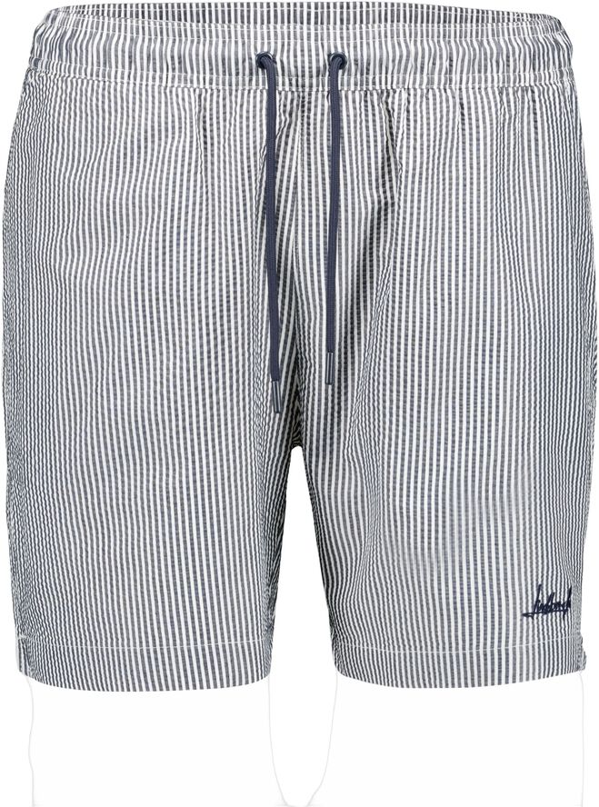 Striped seersucker swim shorts