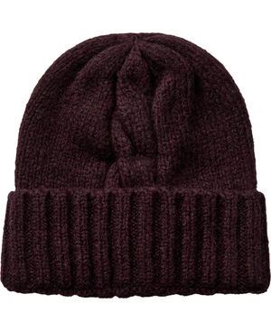 Soft Baby Cable Hat Rusty Chocolate