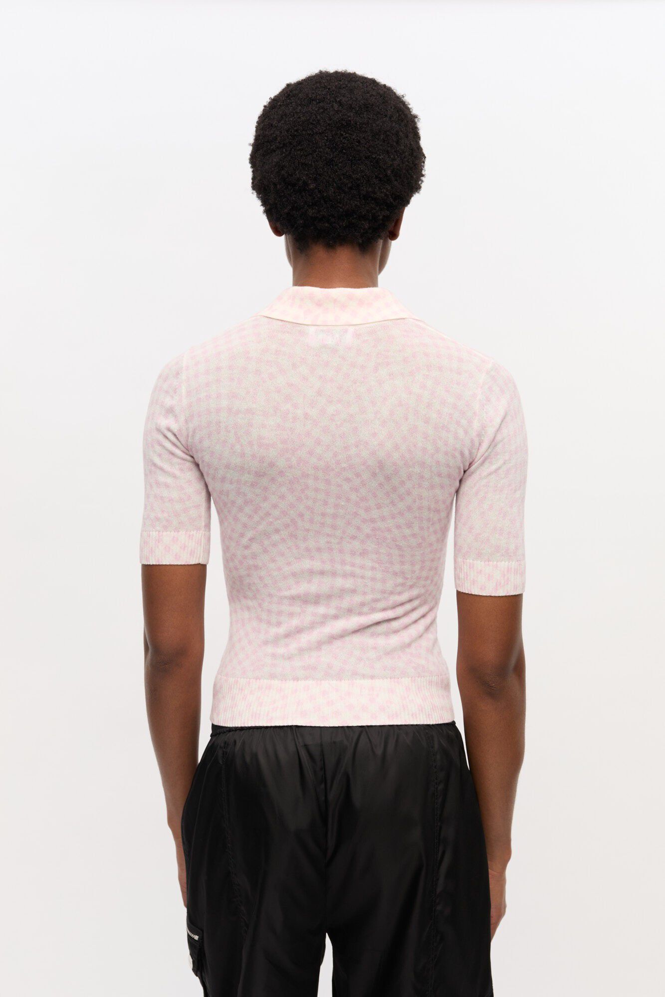 Sheer Cotton Printed Polo