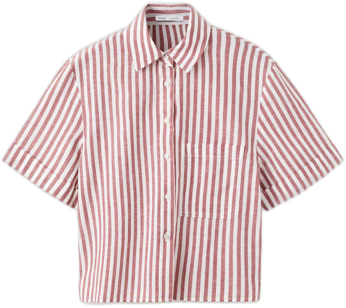 Striped cotton linen shirt