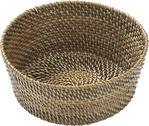 Brödkorg rund 15 x 6 cm Ljus/Mörk brun Nito flät