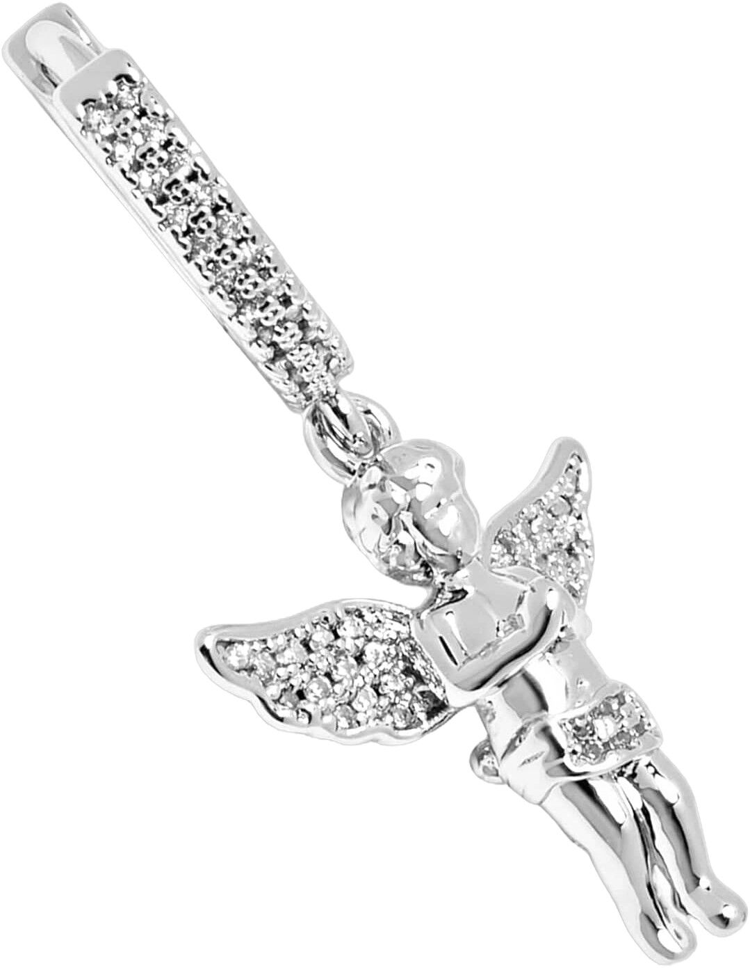 Women's Silver Angel Earrings