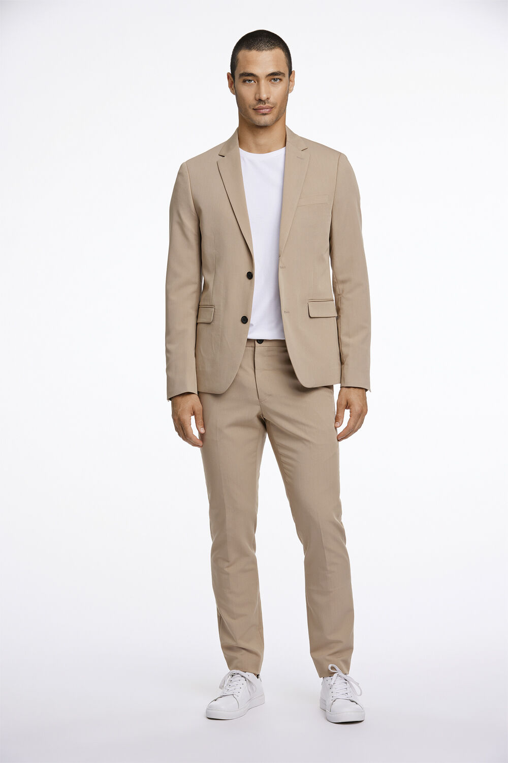 Fine twill stretch suit