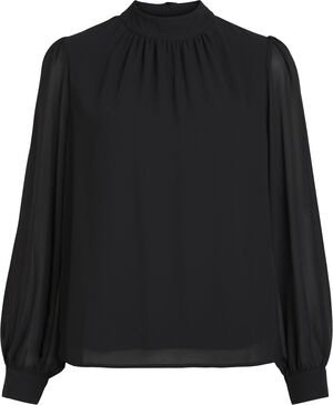 OBJMILA L/S HIGH NECK TOP NOOS