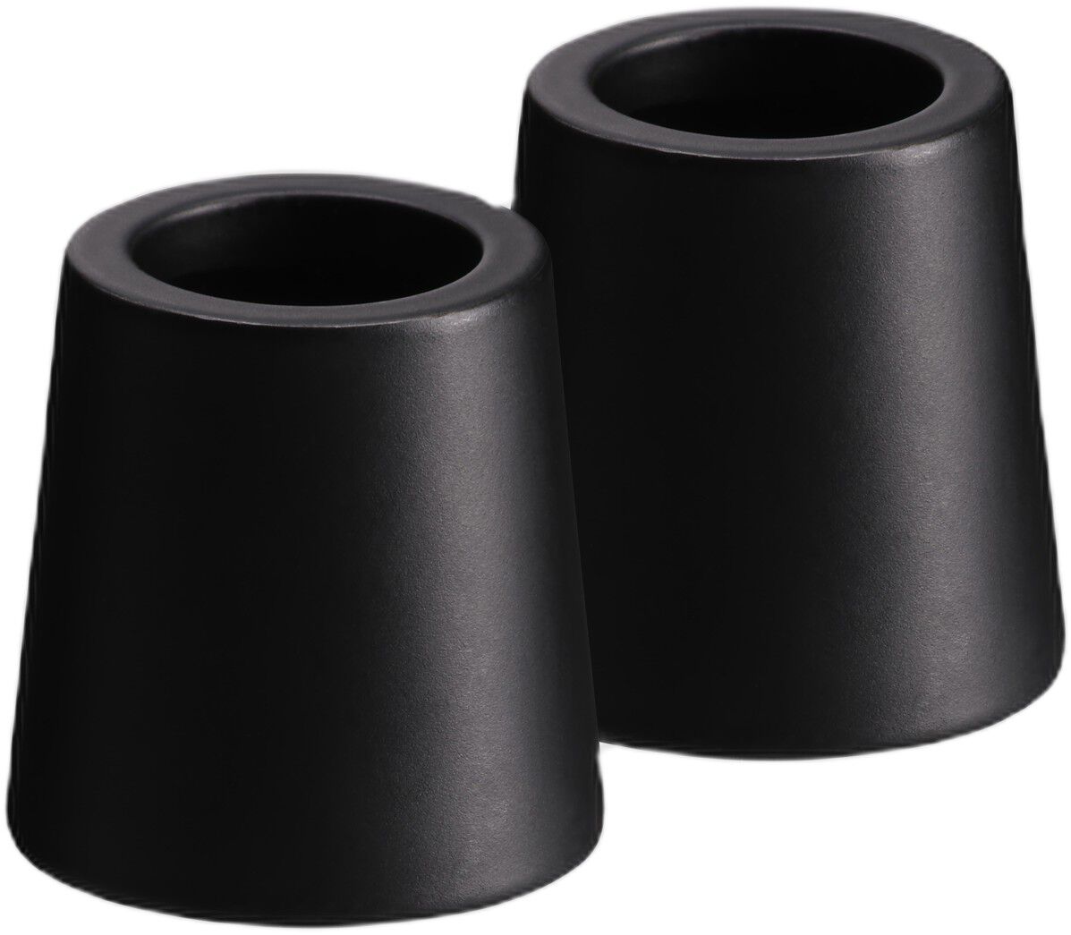 Light Candleholder mini taper, Matte Black, 2-pack, 2,3x2,3 cm