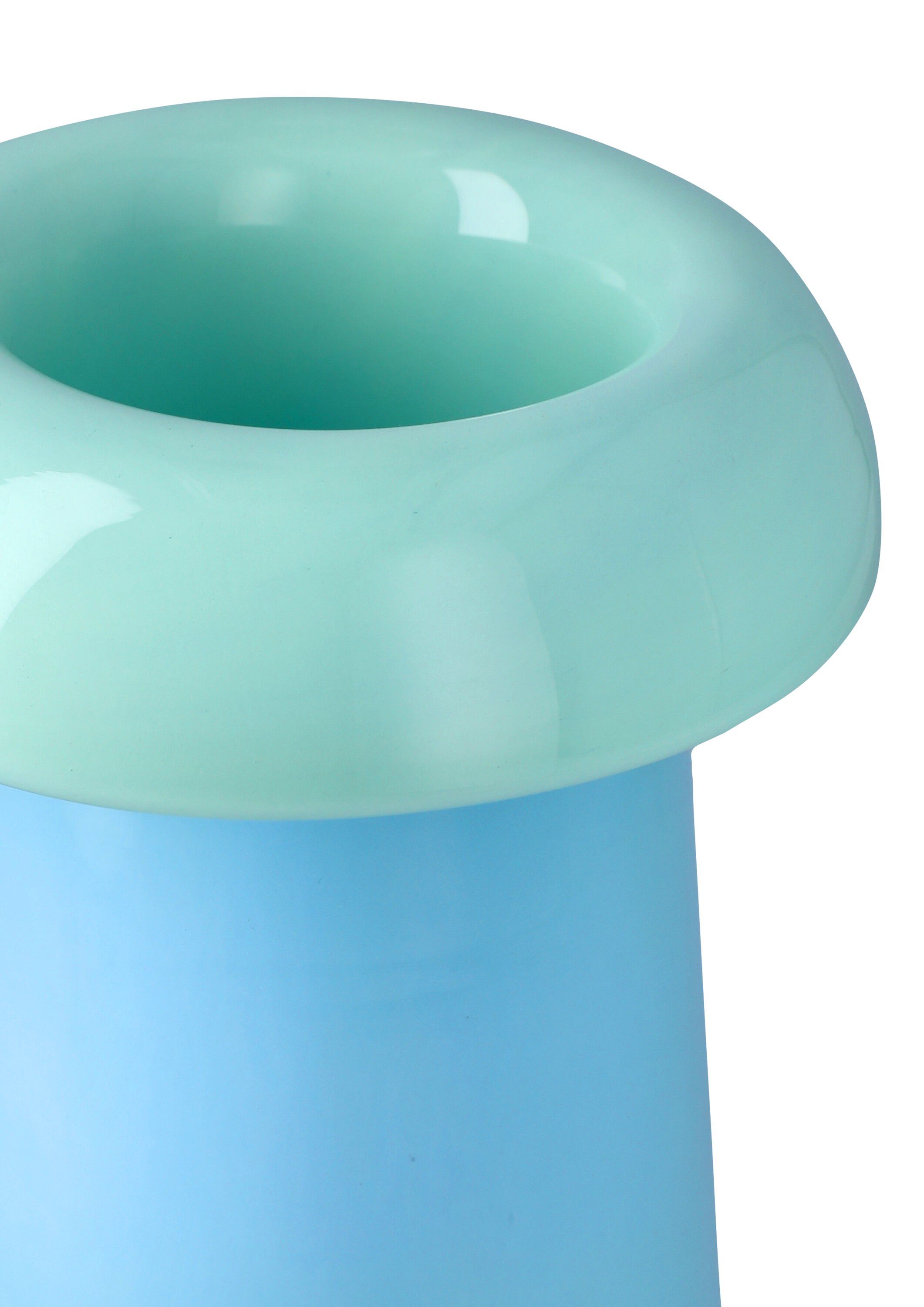 Soma Vase H22. 5 cm lysebl&aring;/aqua