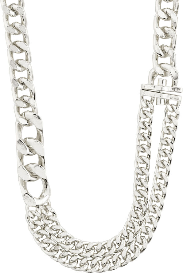 FRIENDS chunky curb chain necklace silver-plated
