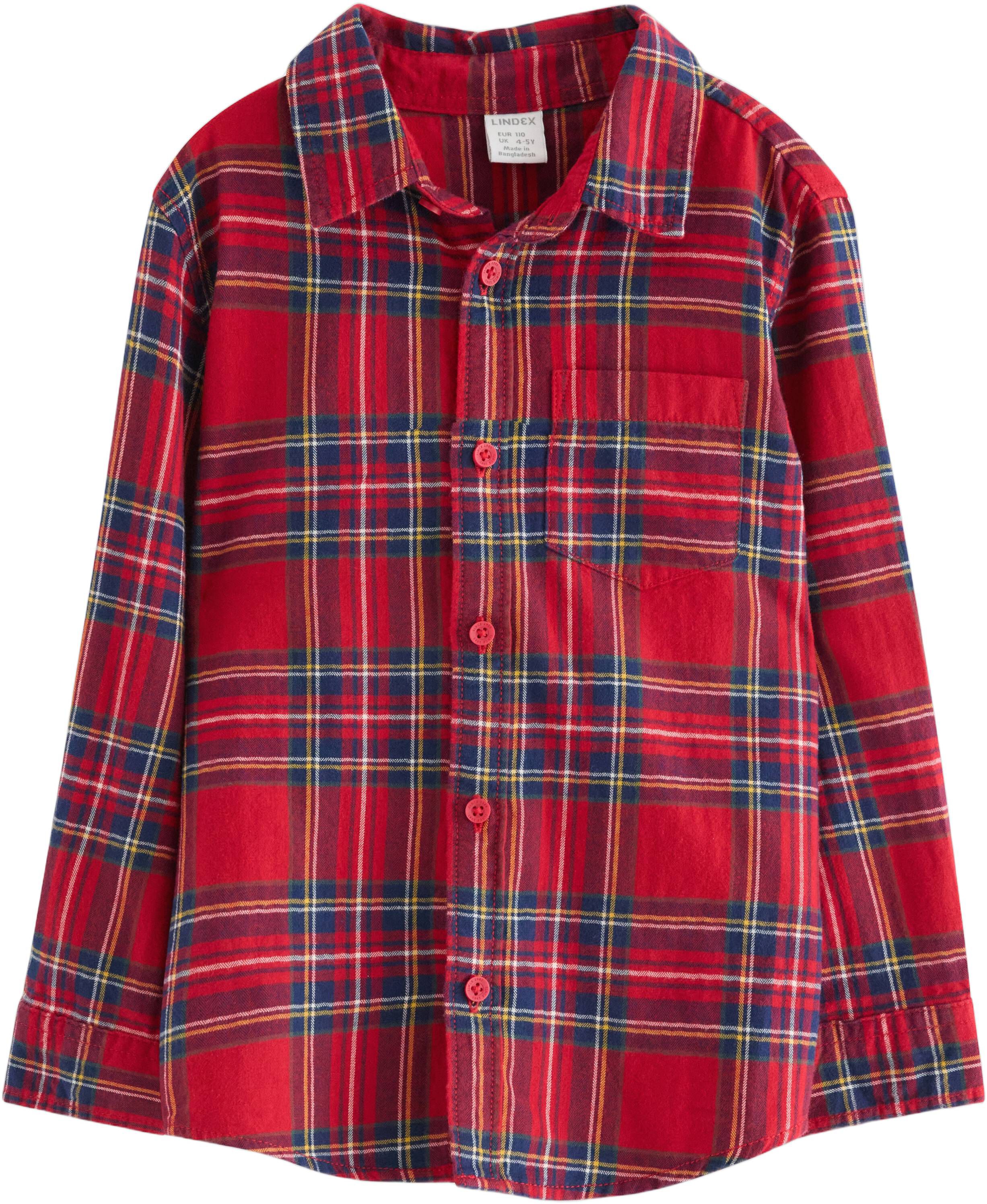 Soft, checked shirt with long sleev