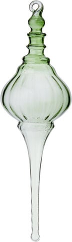 Glass Icicle Dome Green