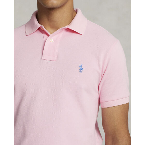 Custom Slim Fit Mesh Polo Shirt