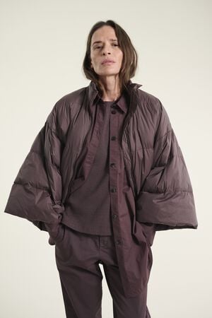 Feather down jakke med krave