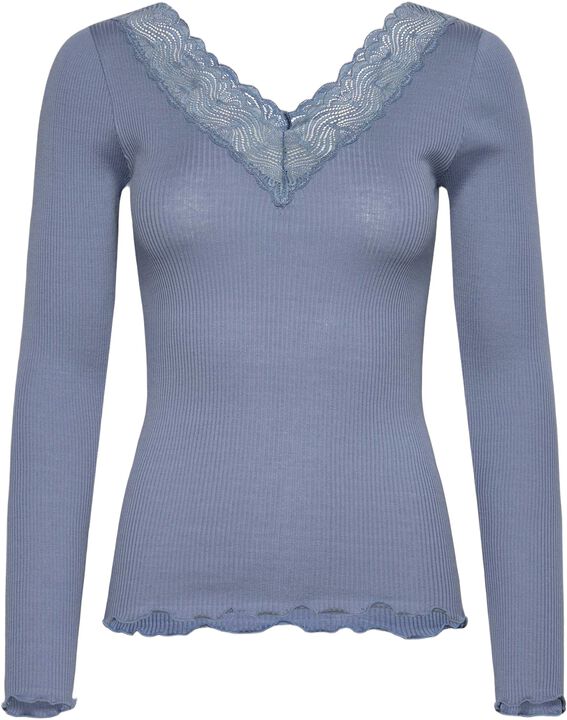 RWBeatha Silk LS V-neck T-shirt