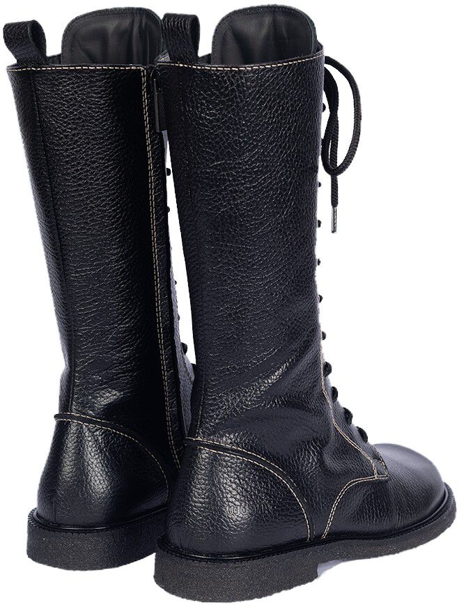 Langskaftet sn&oslash;rest&oslash;vle med kontras