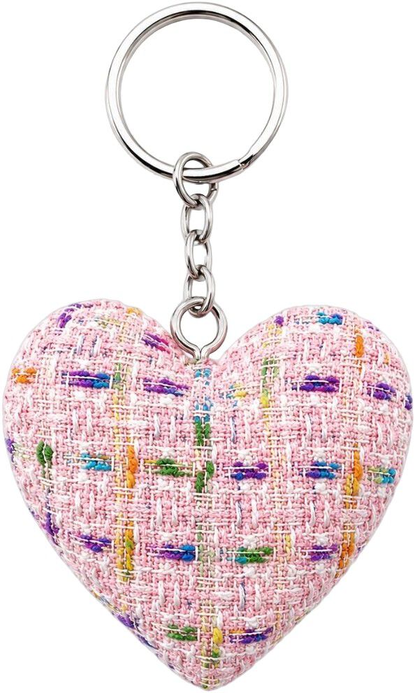 pink woven heart