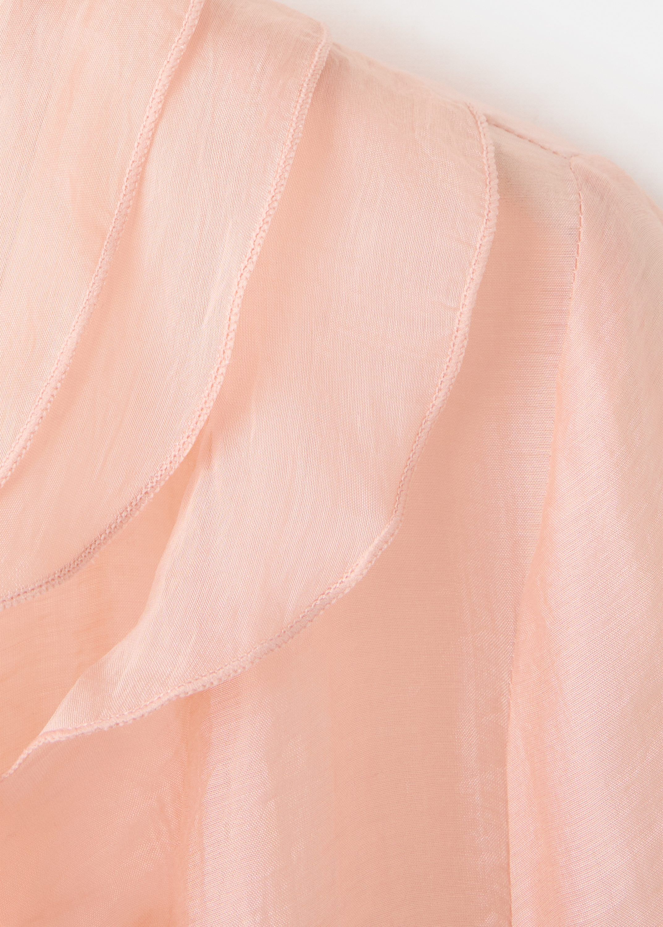 Ruffled lyocell blouse