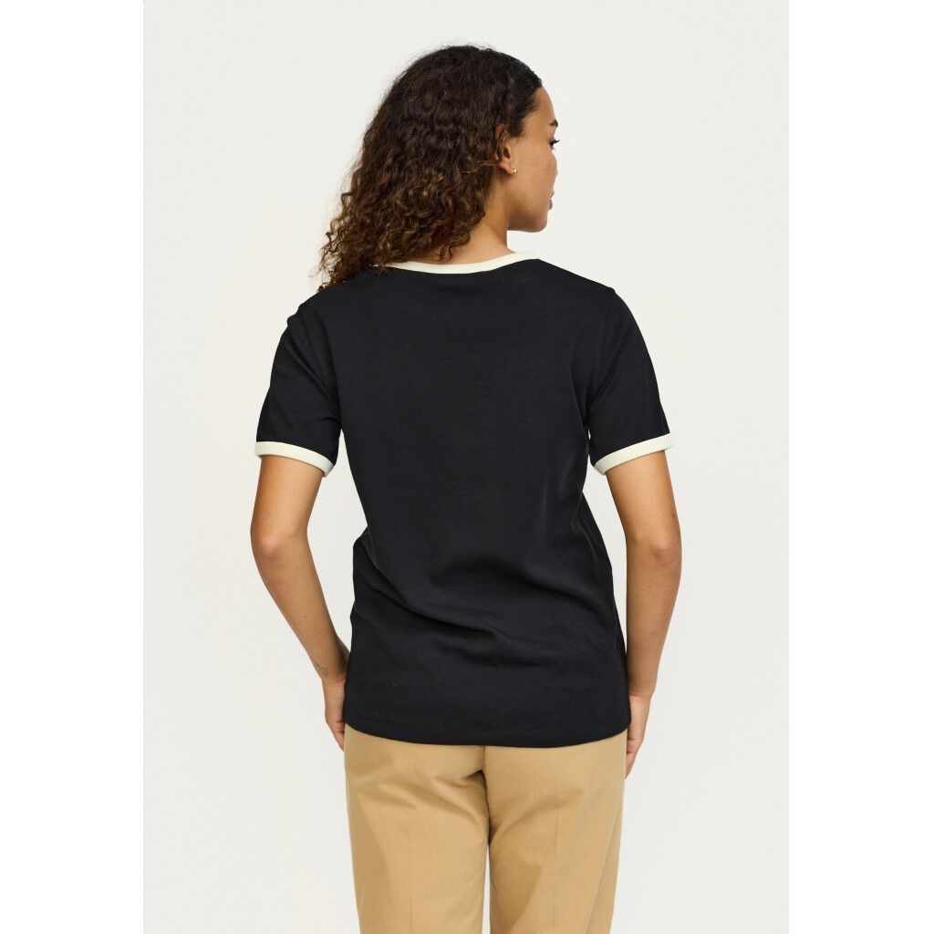 SRHella Contrasted O-neck Top GOTS