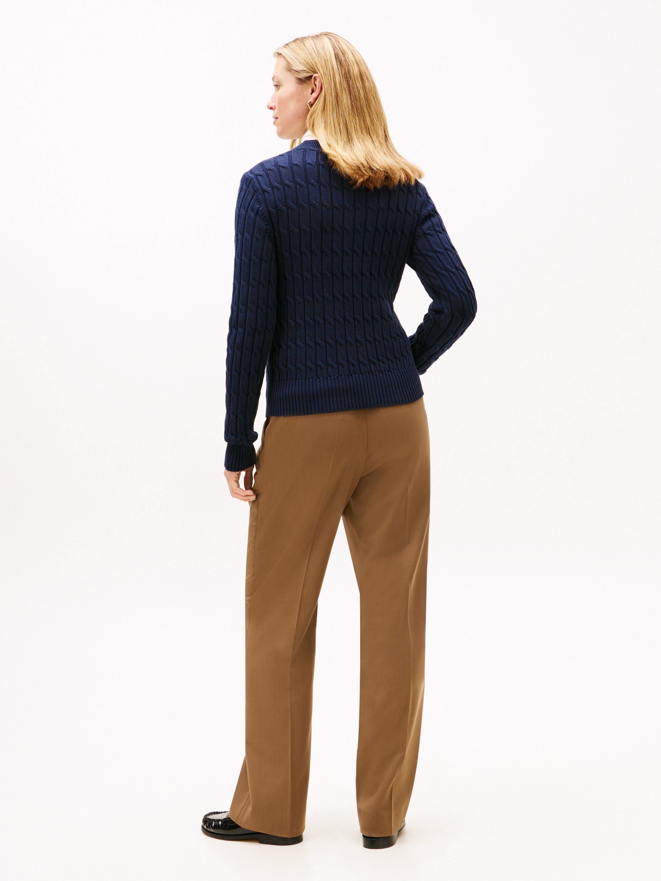 Cable Knit Crew Neck Jumper