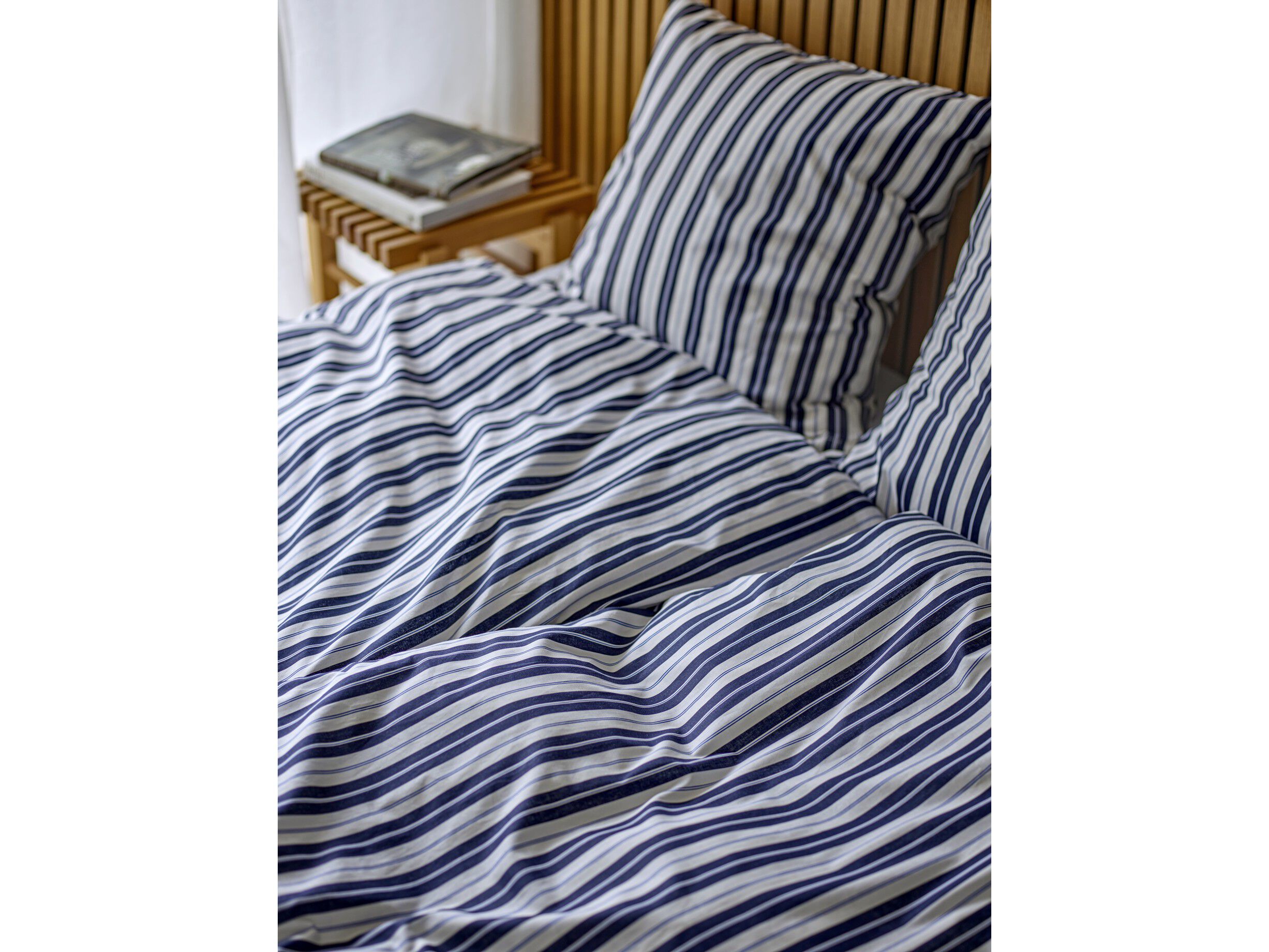 P&aring;slakanset 140x200 Flow Navy blue