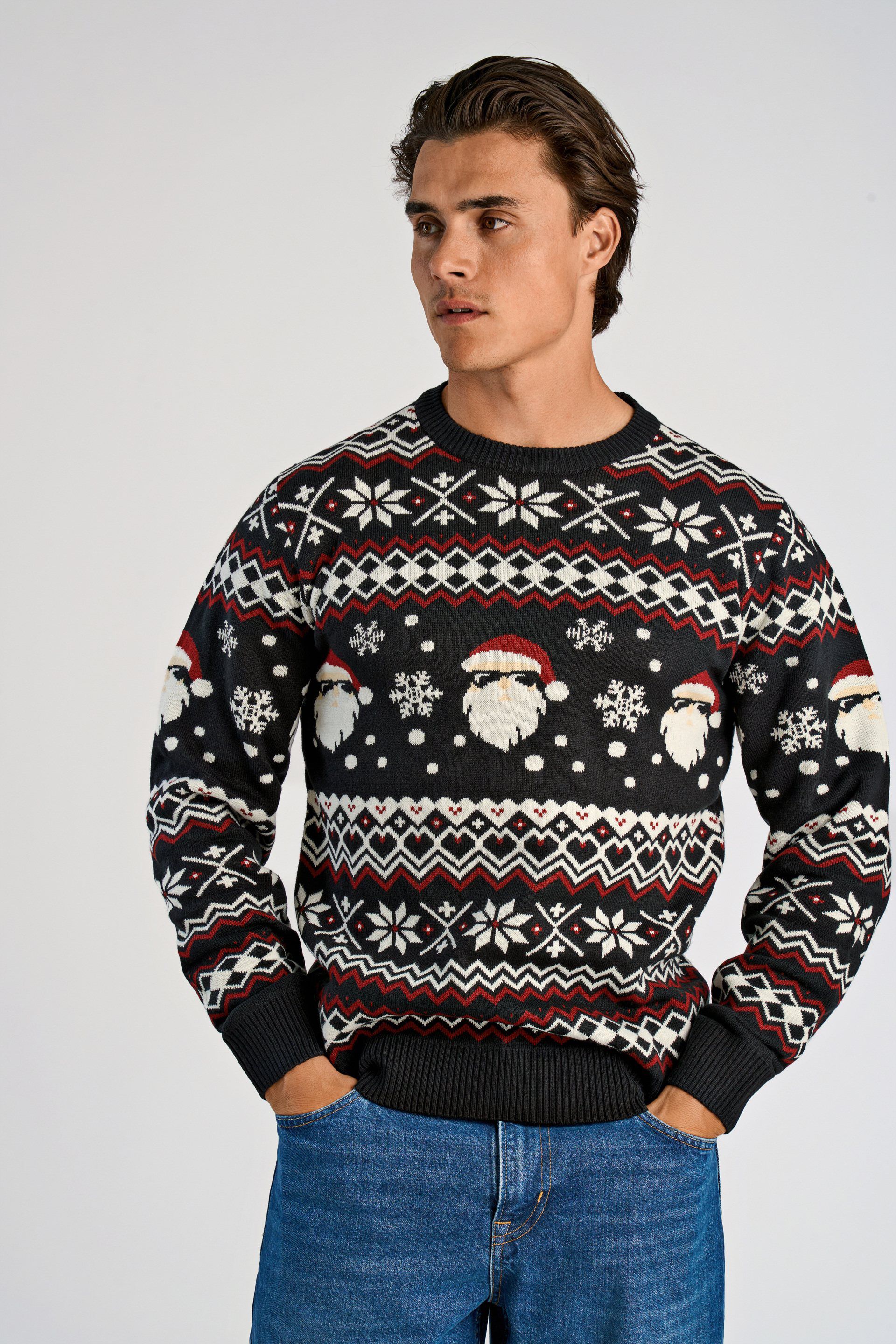 Lambswool half zip knit