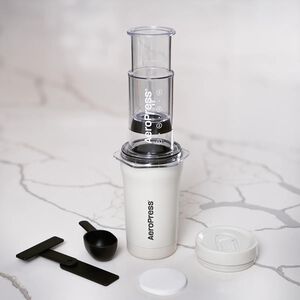 Aeropress Go Plus Travel Coffee Press Cream