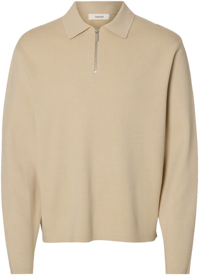 SLHTELLER FN RELAXED HALF ZIP POLO