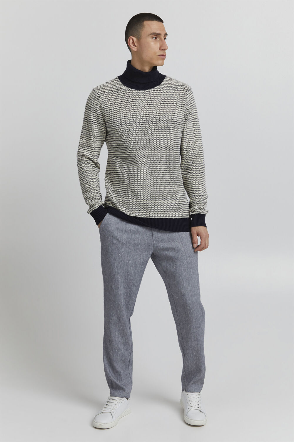CFKARL structured roll neck knit