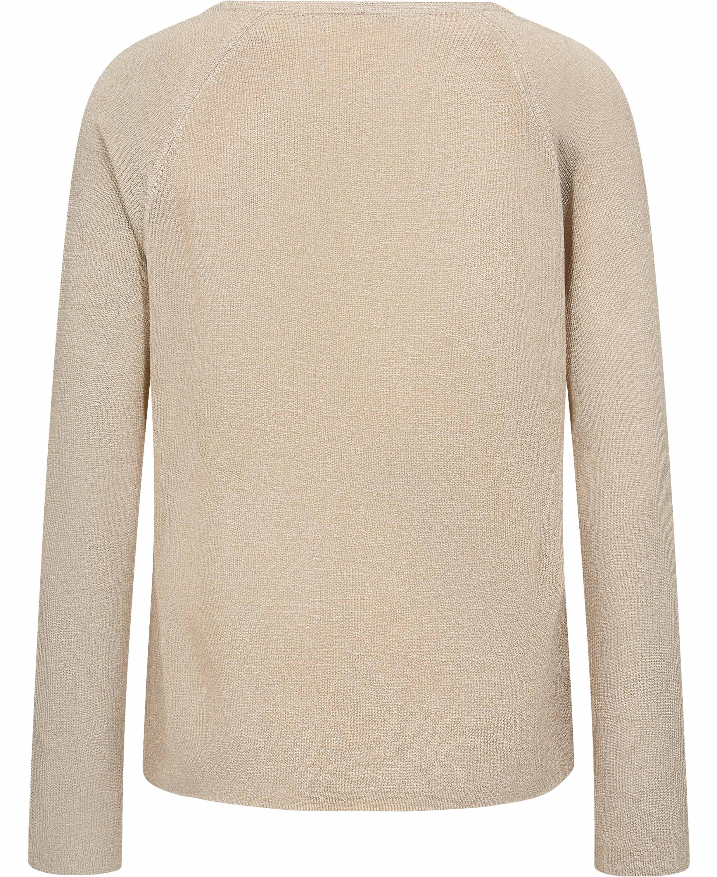 V-neck lurex sweater