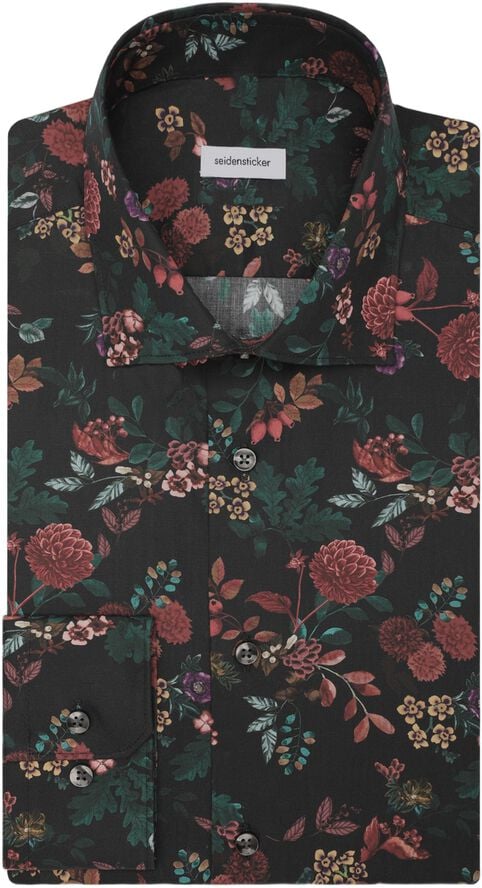 Business shirt Regular 1/1 Kent-Collar Floral